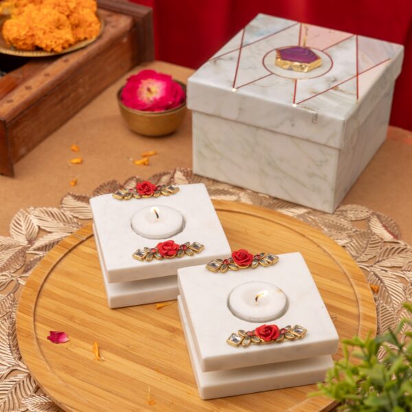 Beautifully engraved tealight holders