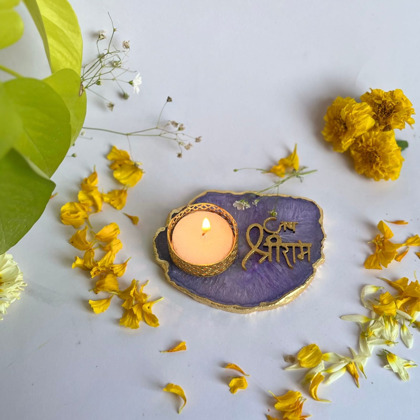 Stunning Agate Tealights - Image 3