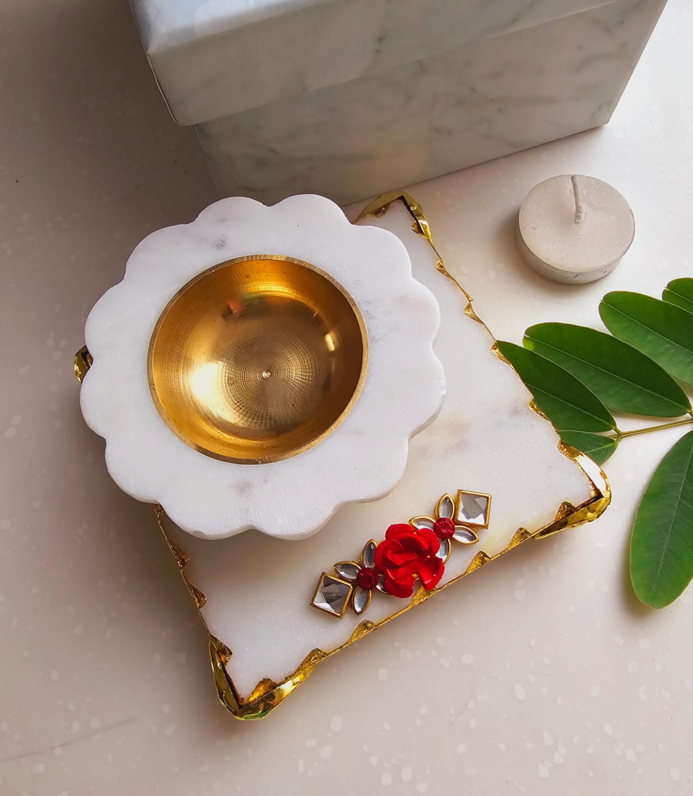 Exquisite Marble Chowki - Image 4