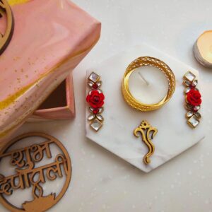 Hexagon Marble Tealights