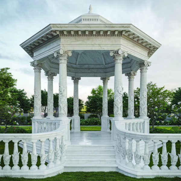 Imperial Carrara Marble Pergola