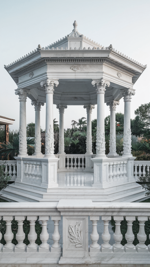 How to Choose the Best Stone Pergola Design with Roof Style for Luxury Outdoor Living