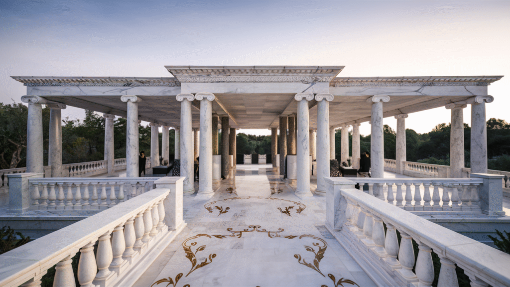 Top Stone Pergola Roof Designs for Luxury Outdoor Living