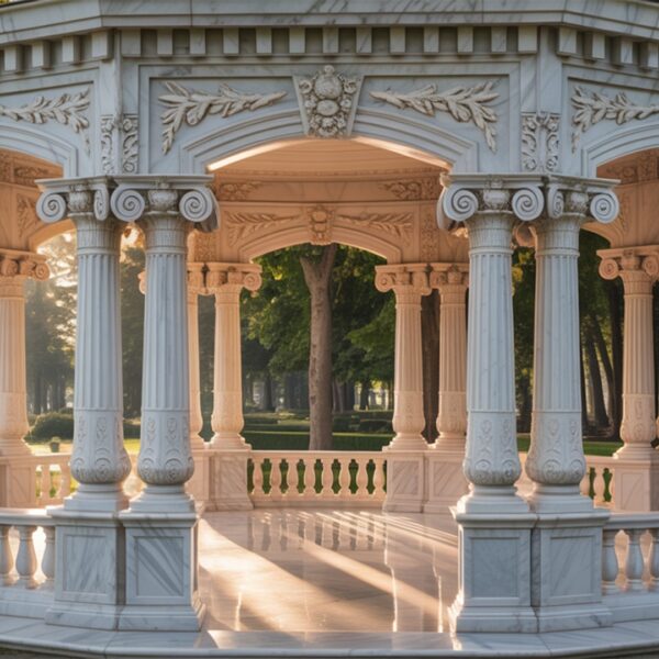 Celestial Dome Marble Pergola