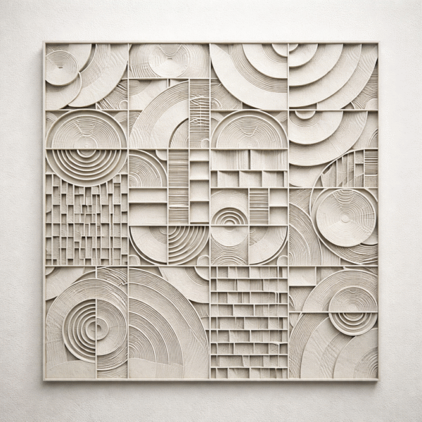 Minimalist Geometry Stone Art