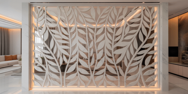 Luxe Leaf Silhouette Partition