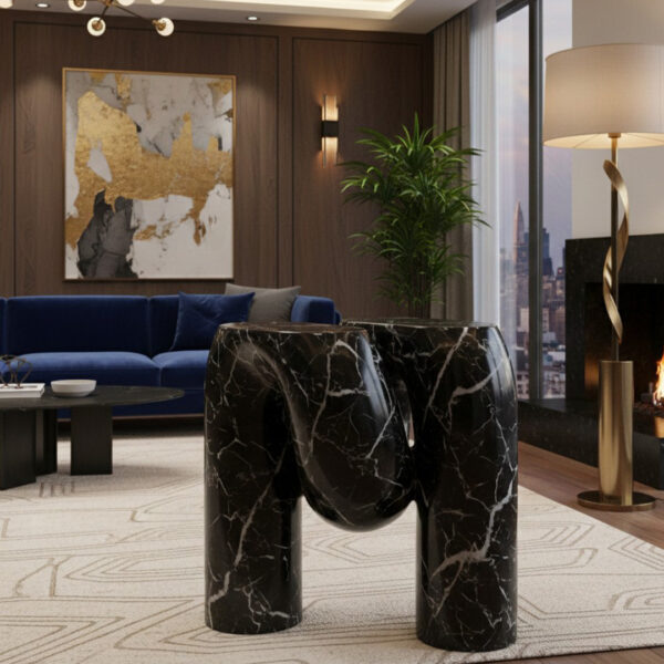 Obsidian Arc Console Table