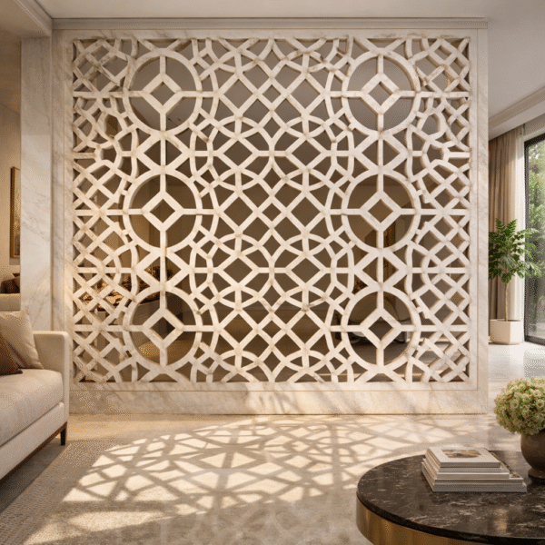 Celestia Marble Jali Panel