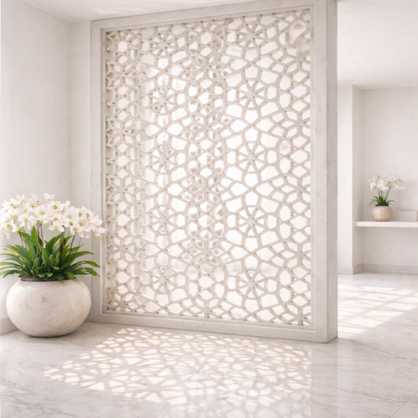 Celestial Weave Stone Jali Panel