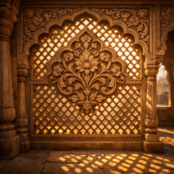 Heritage Bloom Sandstone Jali