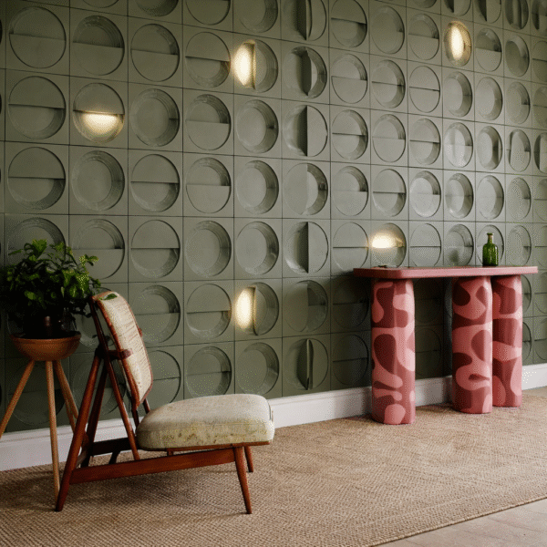 Lunar Grid Feature Wall