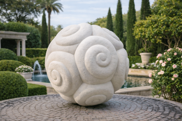 Celestia Spiral Stone Sphere