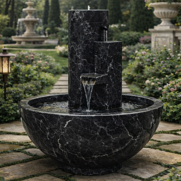 Noir Cascade Marble Fountain