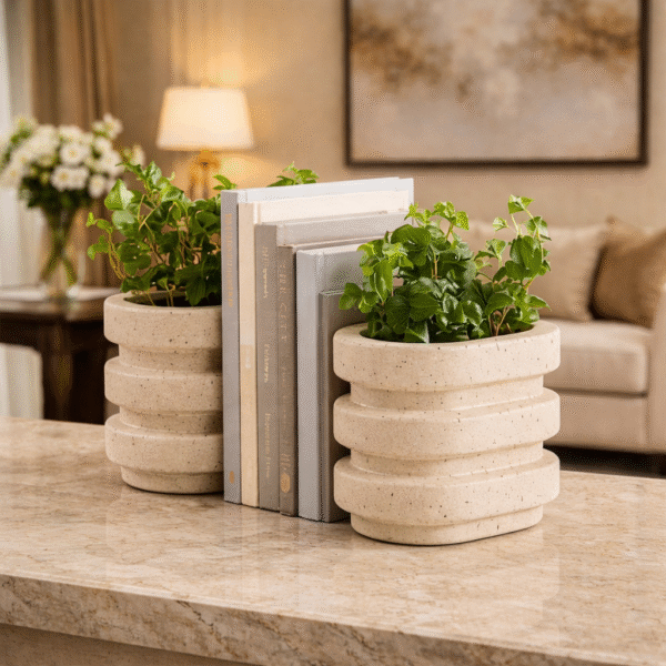 RidgeStone Planter Bookend Set