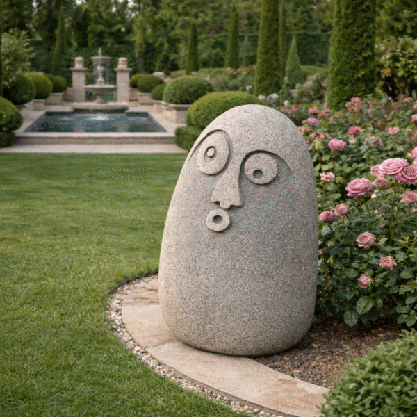 Whisper Face Stone Sculpture