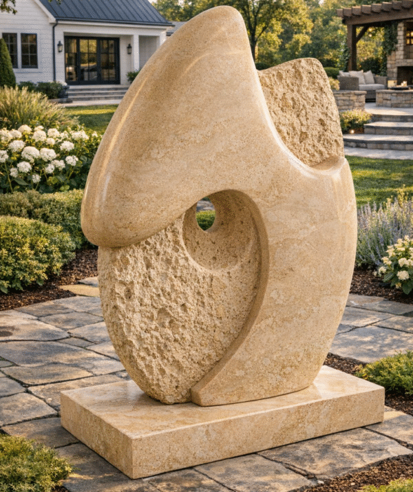 Eterna Loop Sandstone Stone Sculpture