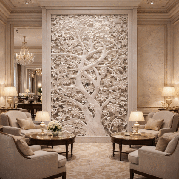 Eternal Tree Marble Jali Partition