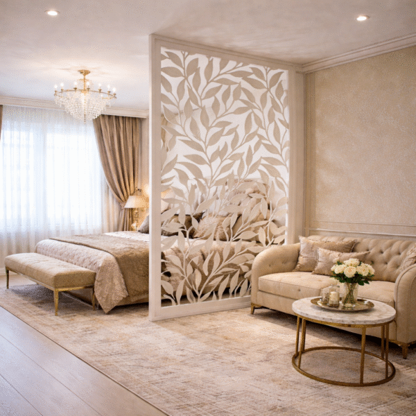 Ivory Vine Marble Screen
